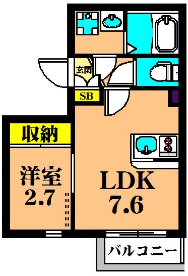 ALLURE日吉 203号室 間取り