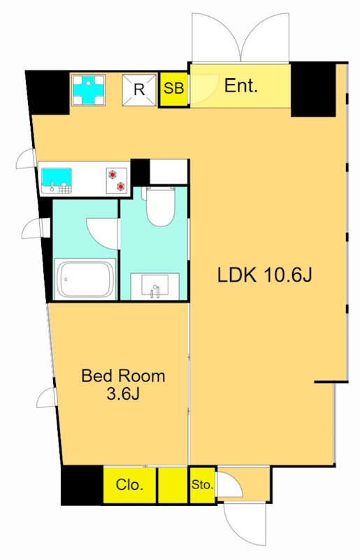 山王MOOK 501号室 間取り