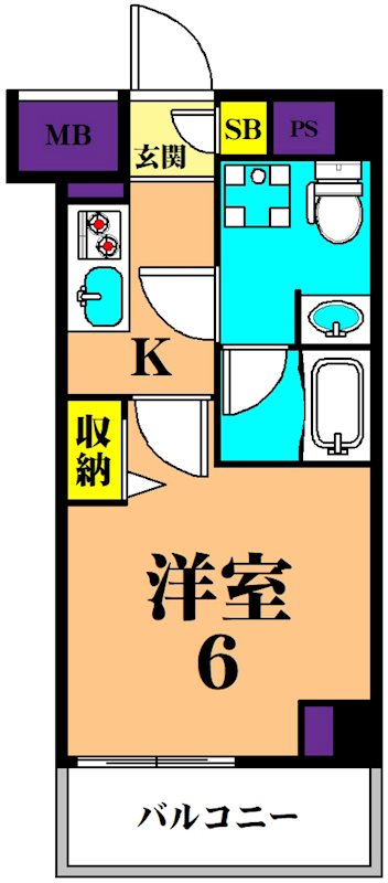プレミアムキューブG西大井 703号室 間取り