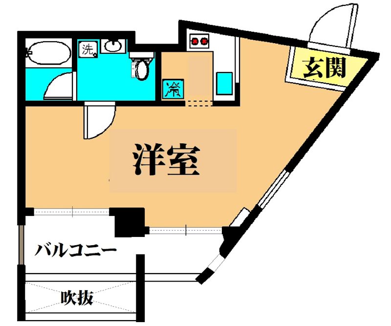 ベンセレーモス  702号室 間取り