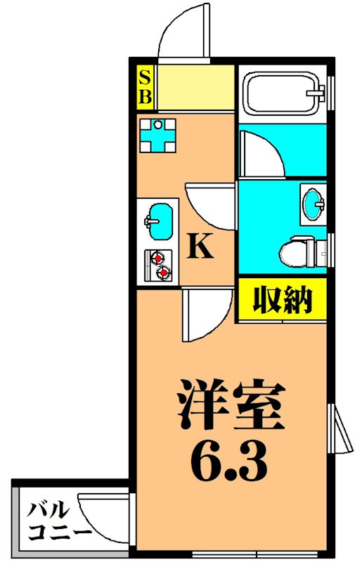 スプレンドーレ奥沢 501号室 間取り