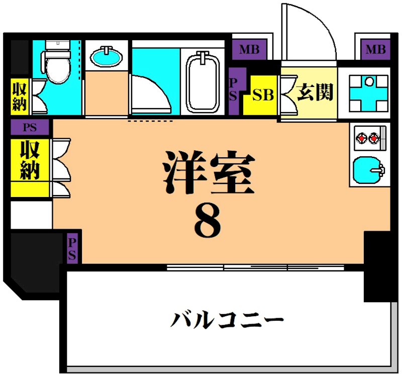 ルフォンプログレ品川大井  705号室 間取り