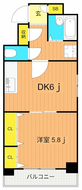 クレセール大井町 間取り図
