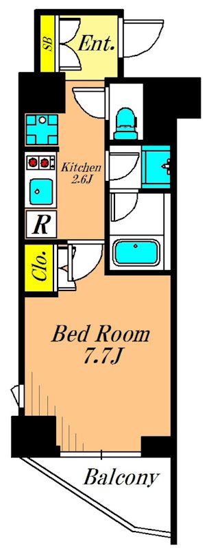 プラネソシエ大森山王 401号室 間取り