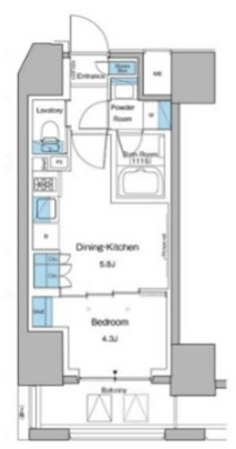 コンフォリア大森山王 1201号室 間取り