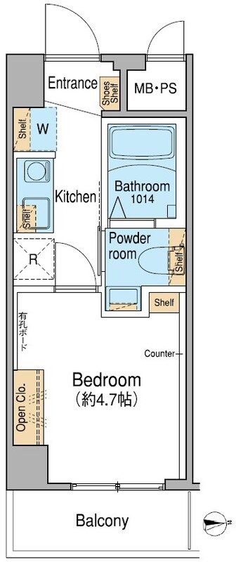 Fuu Oimachi by LATIERRA 305号室 間取り