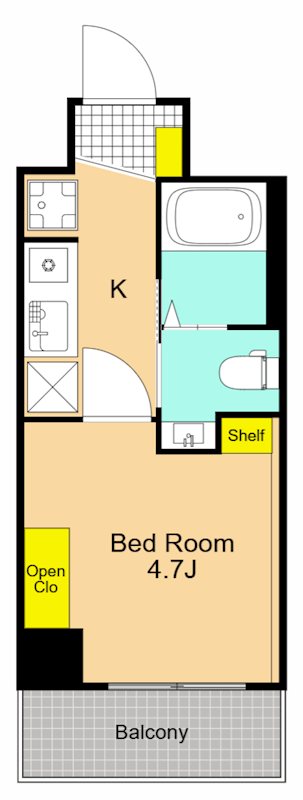 Fuu Oimachi by LATIERRA 305号室 間取り