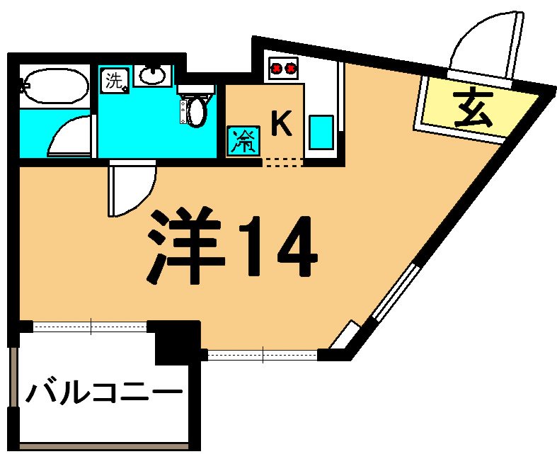 ベンセレーモス 702号室 間取り