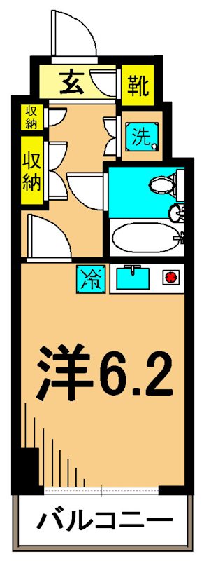 ジェイパーク南大井 308号室 間取り