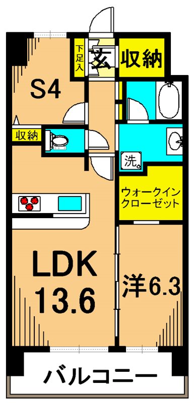 パークキューブ東品川 404号室 間取り