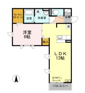 CRAPE MYRTLE 駒沢公園通り 202号室 間取り
