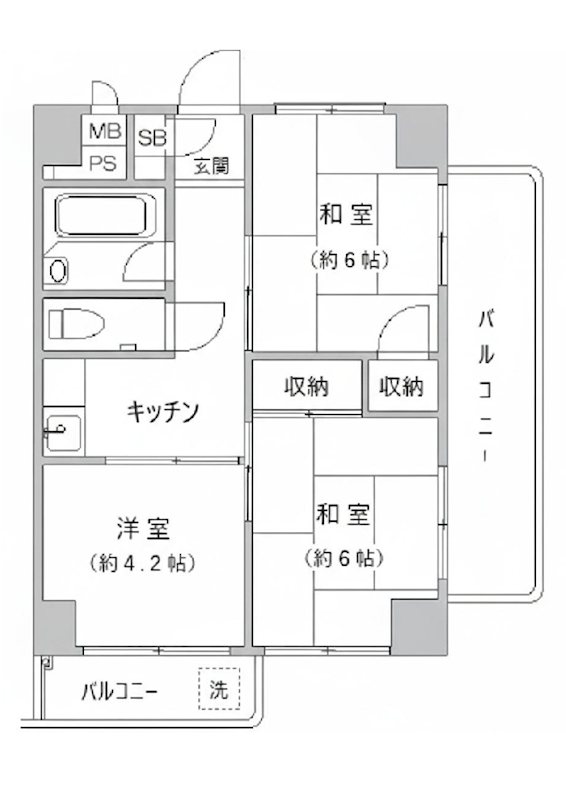 北品川ダイヤモンドパレス 205号室 間取り