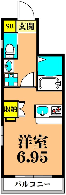 ルネッサ・戸越公園 101号室 間取り