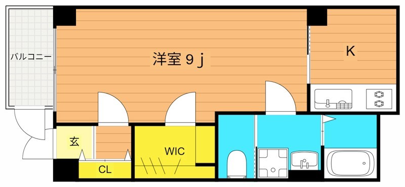 戸山コロネット 101号室 間取り