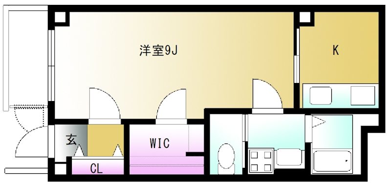 戸山コロネット 101号室 間取り