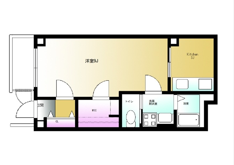 戸山コロネット 101号室 間取り