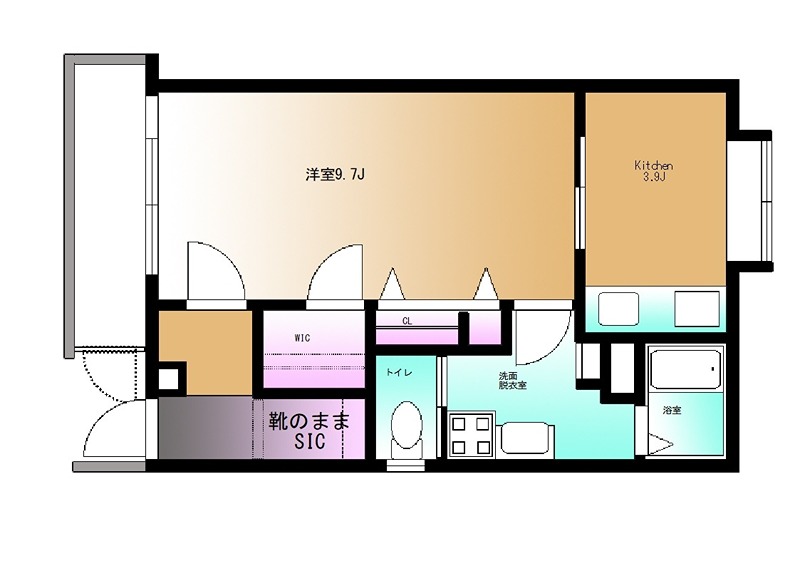 戸山コロネット 102号室 間取り