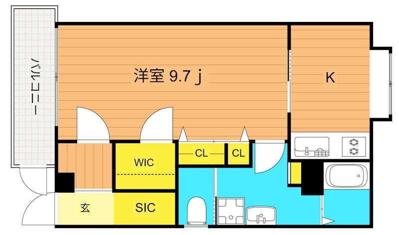 戸山コロネット 102号室 間取り
