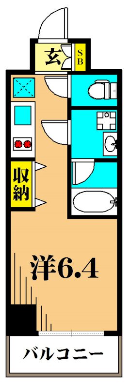 プライマル品川西大井 503号室 間取り