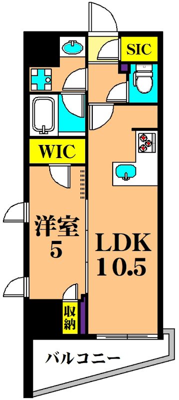 1404号室 間取り