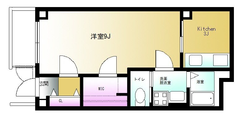 戸山コロネット 101号室 間取り