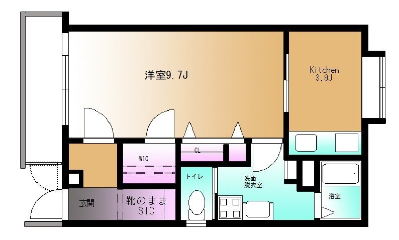 戸山コロネット 102号室 間取り