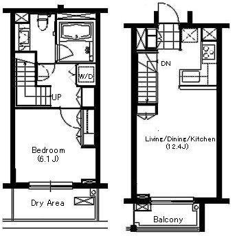 柿の木坂イースト 103号室 間取り