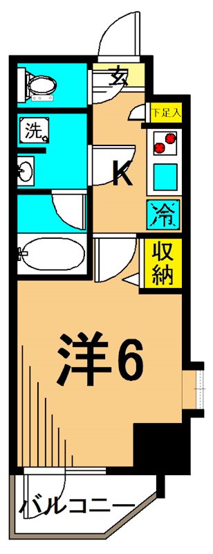 ガーラ・プレシャス大井町 905号室 間取り