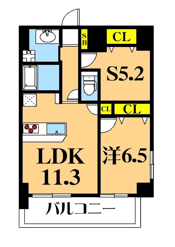 メゾンドアーク南大井  1006号室 間取り