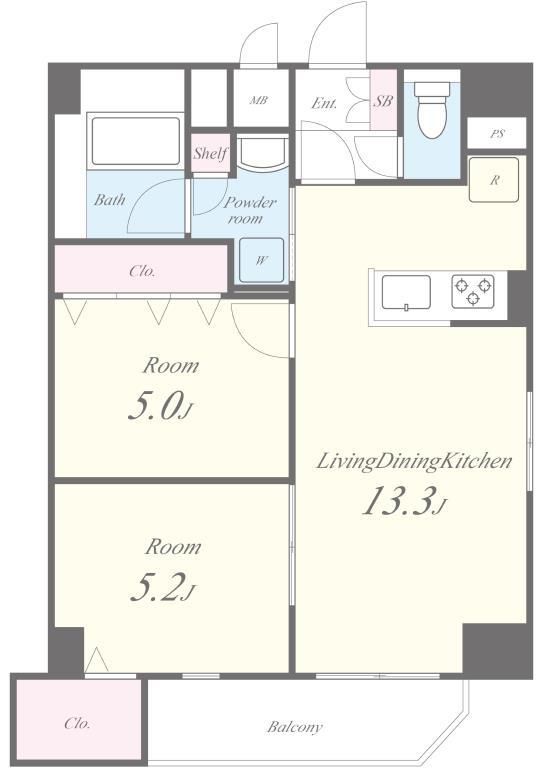 水神櫻郷レジデンス 701号室 間取り
