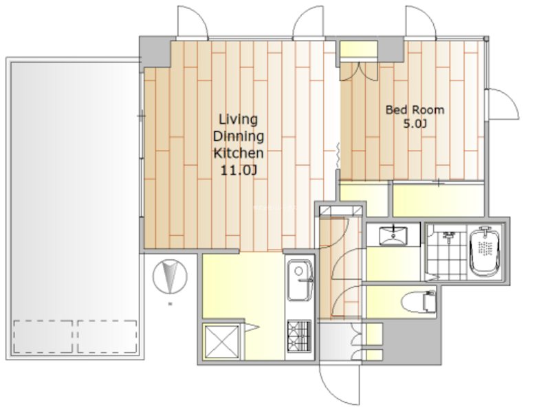 アルクス自由が丘 601号室 間取り