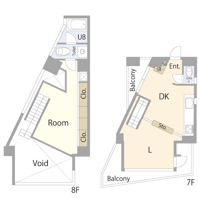 目黒リゾート 701号室 間取り