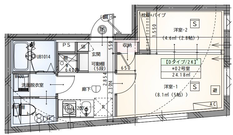 ラヴィエール目黒不動前 302号室 間取り