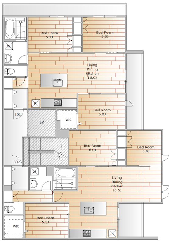 (仮称)碑文谷1丁目メゾン 301号室 間取り