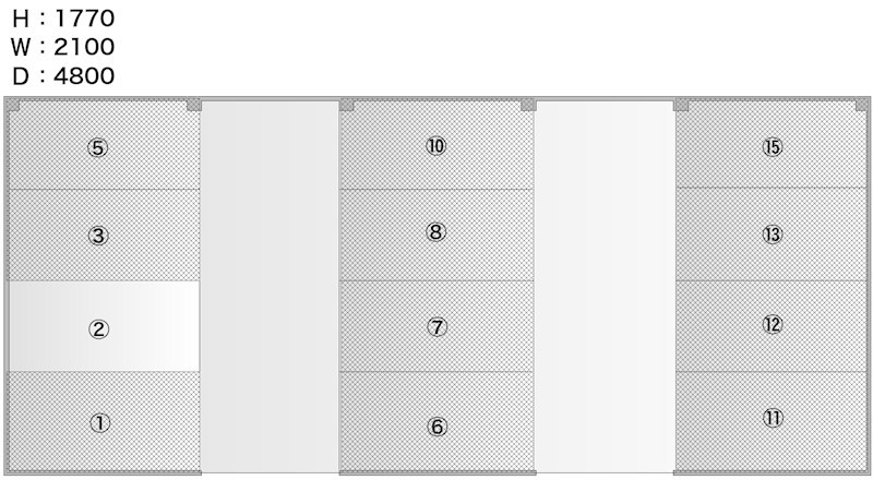 クラスター野沢 P02号室 間取り