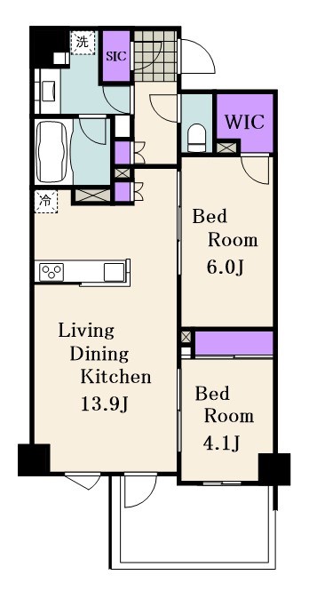 クレヴィア西馬込 207号室 間取り