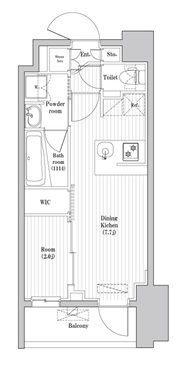 アジールコート蒲田 602号室 間取り