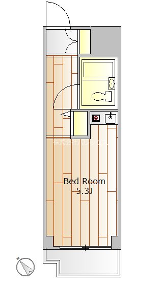 パレドール石川台 505号室 間取り