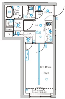 Mind　Kamata 404号室 間取り