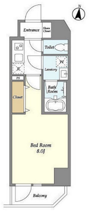 La Douceur大森山王 205号室 間取り