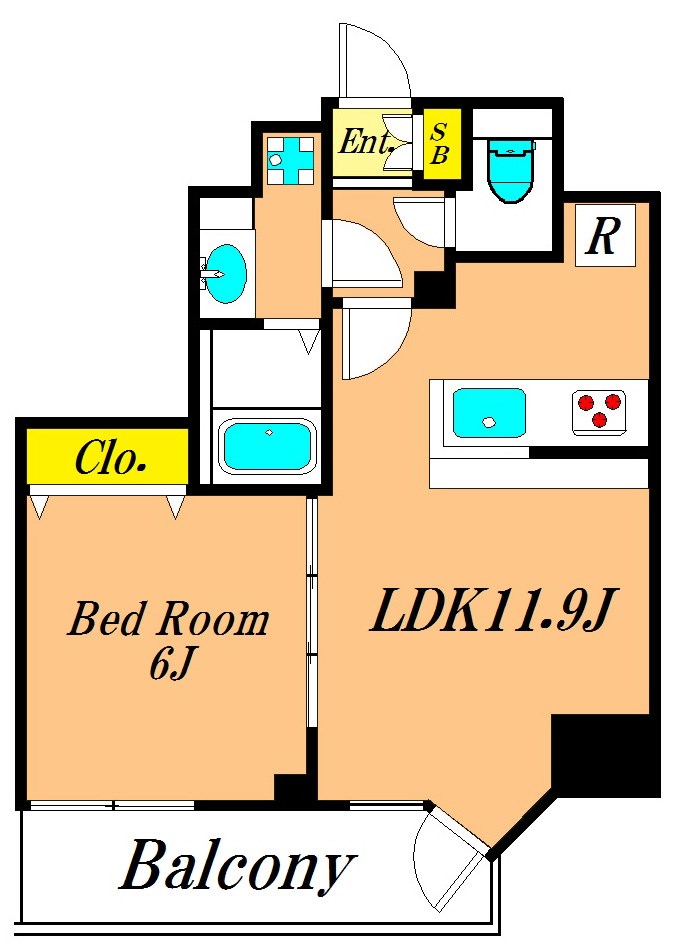 プライマル品川大森海岸 301号室 間取り