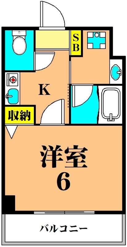 アミーゴ仲六郷 216号室 間取り