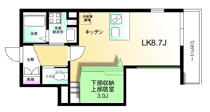 アフロディーテ  301号室 間取り