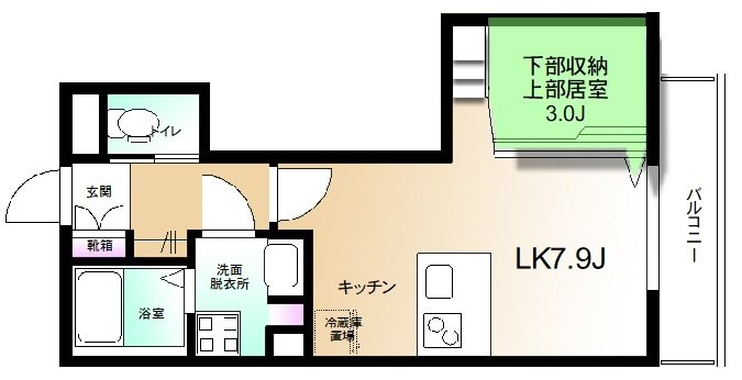 アフロディーテ  202号室 間取り