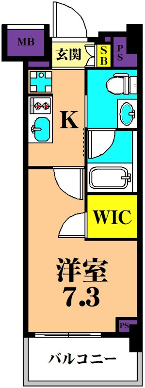 J.Gran Court 品川西大井WEST 507号室 間取り