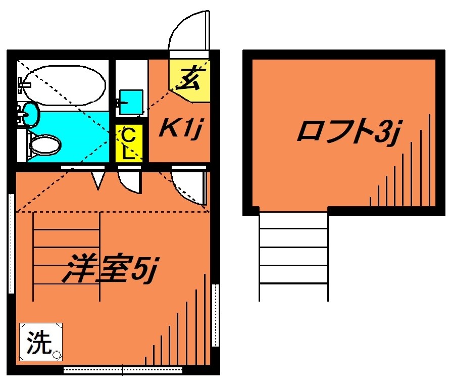 ライフピア西小山  106号室 間取り