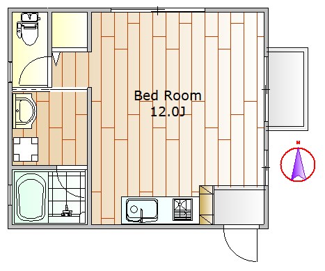 Scimone Ｒ07号室 間取り