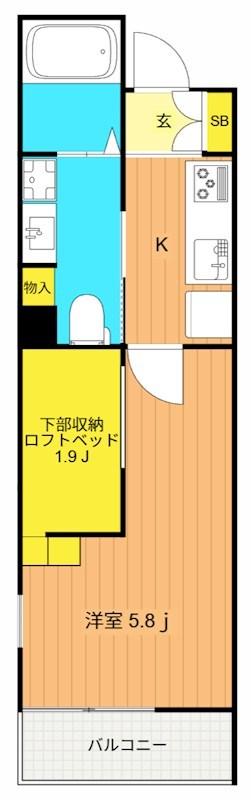 Aphrodite 303号室 間取り