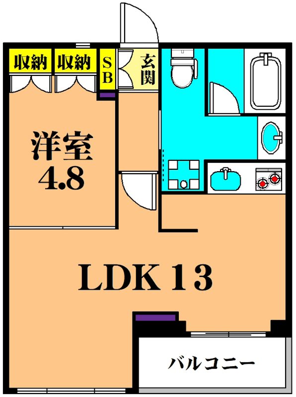 フレンシア玉川田園調布 208号室 間取り
