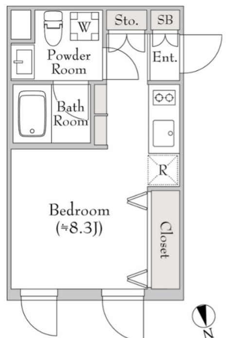 テラブリック南大井 101号室 間取り